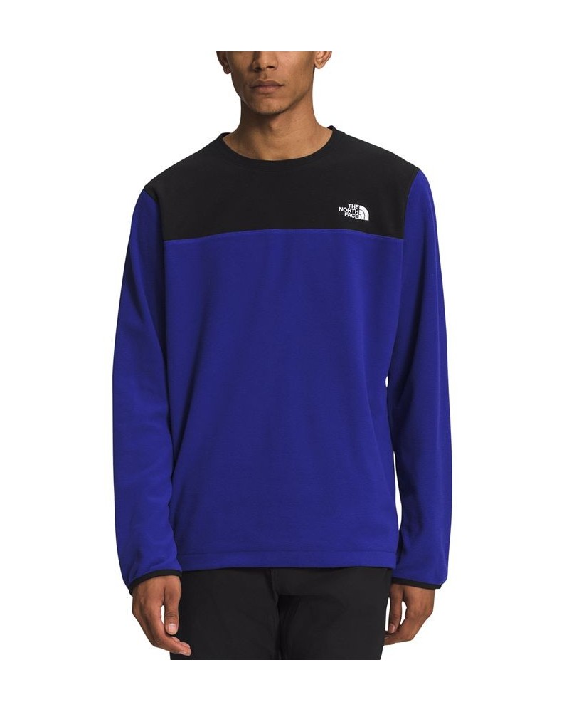 Men's Glacier Crewneck Logo Sweatshirt Blue $19.15 Sweatshirt