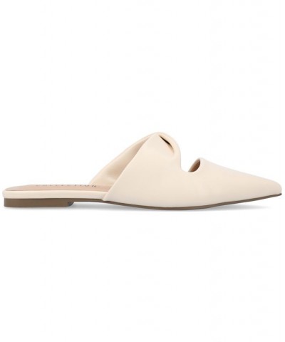 Women's Enniss Twist Flat Tan/Beige $34.85 Shoes