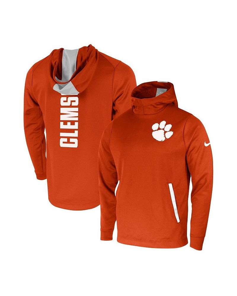 Men's Orange Clemson Tigers 2-Hit Performance Pullover Hoodie $45.60 Sweatshirt