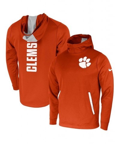 Men's Orange Clemson Tigers 2-Hit Performance Pullover Hoodie $45.60 Sweatshirt