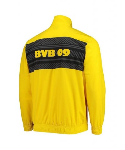 Men's Yellow Borussia Dortmund 2022/23 Pre-Match Full-Zip Jacket $52.99 Jackets