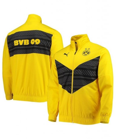 Men's Yellow Borussia Dortmund 2022/23 Pre-Match Full-Zip Jacket $52.99 Jackets