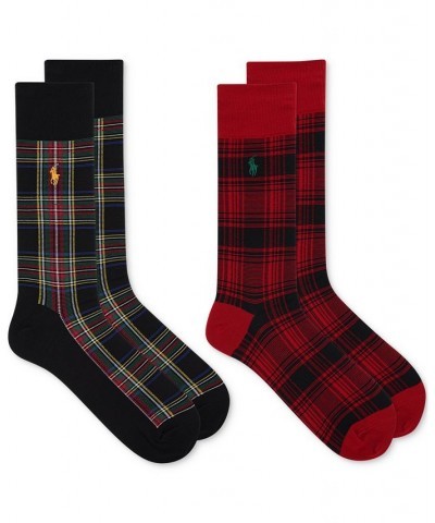 Men's Holiday Tartan Slack Socks, 2-Pack Multi $13.12 Socks