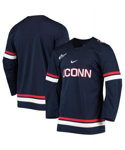 Men's Navy UConn Huskies Replica Hockey Jersey $65.80 Jersey