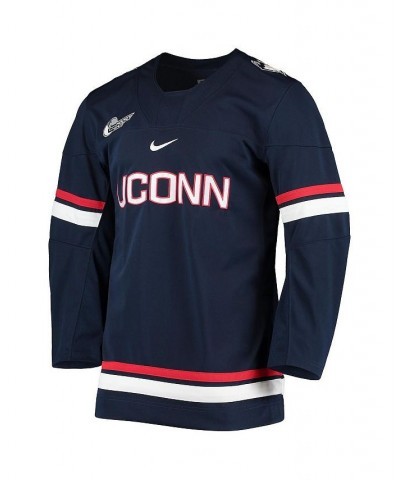 Men's Navy UConn Huskies Replica Hockey Jersey $65.80 Jersey