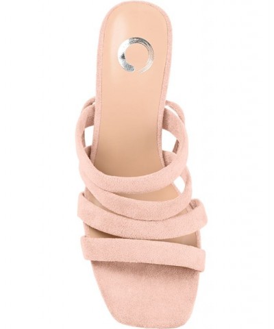 Women's Sevyn Tie-Up Sandals Pink $42.75 Shoes