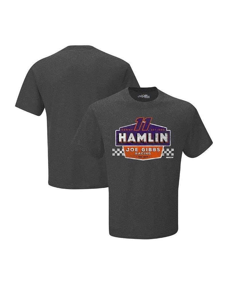 Men's Heather Charcoal Denny Hamlin Vintage-Inspired Duel T-shirt $14.70 T-Shirts