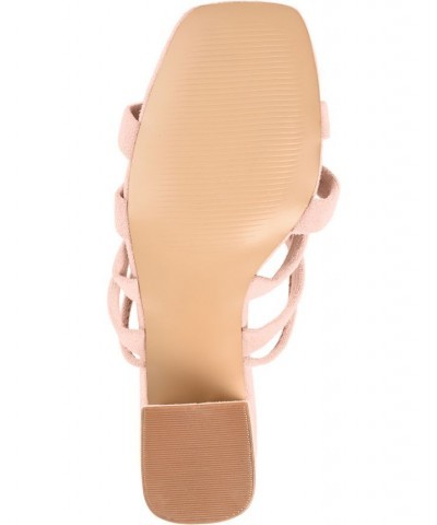 Women's Sevyn Tie-Up Sandals Pink $42.75 Shoes