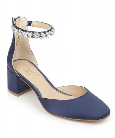 Women's Cathleen Evening Pump Blue $45.22 Shoes