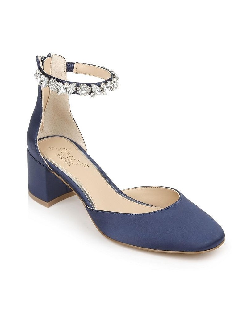 Women's Cathleen Evening Pump Blue $45.22 Shoes