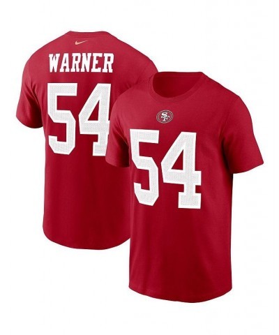 Men's Fred Warner Scarlet San Francisco 49ers Player Name and Number T-shirt $17.20 T-Shirts