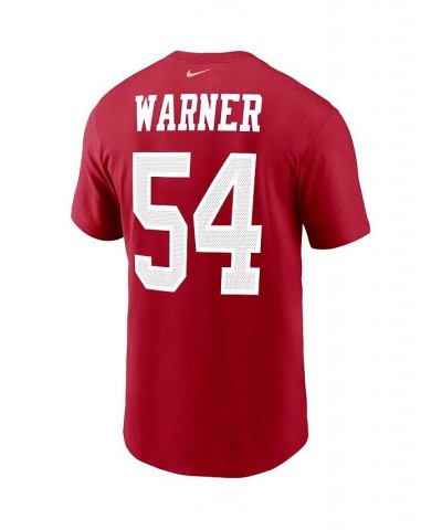 Men's Fred Warner Scarlet San Francisco 49ers Player Name and Number T-shirt $17.20 T-Shirts