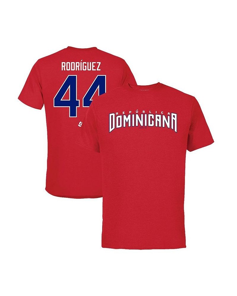 Men's Julio Rodriguez Red Dominican Republic Baseball 2023 World Baseball Classic Name and Number T-shirt $28.99 T-Shirts