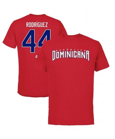 Men's Julio Rodriguez Red Dominican Republic Baseball 2023 World Baseball Classic Name and Number T-shirt $28.99 T-Shirts