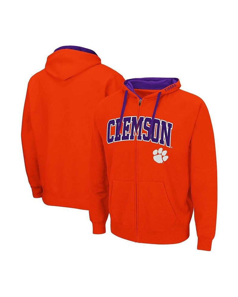 Men's Orange Clemson Tigers Big and Tall Full-Zip Hoodie $37.79 Sweatshirt