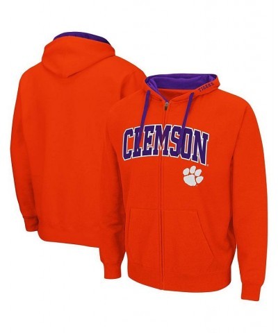 Men's Orange Clemson Tigers Big and Tall Full-Zip Hoodie $37.79 Sweatshirt