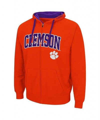 Men's Orange Clemson Tigers Big and Tall Full-Zip Hoodie $37.79 Sweatshirt