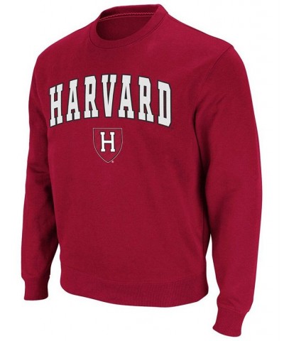 Men's Crimson Harvard Crimson Team Arch Logo Tackle Twill Pullover Sweatshirt $23.03 Sweatshirt