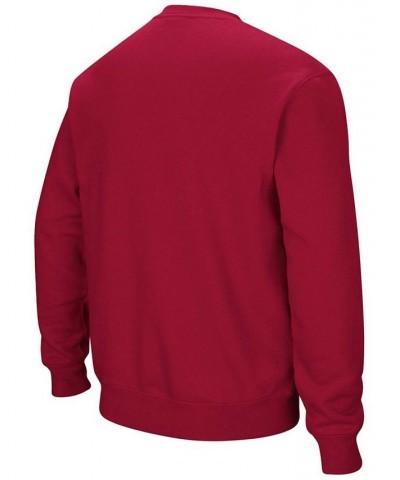 Men's Crimson Harvard Crimson Team Arch Logo Tackle Twill Pullover Sweatshirt $23.03 Sweatshirt