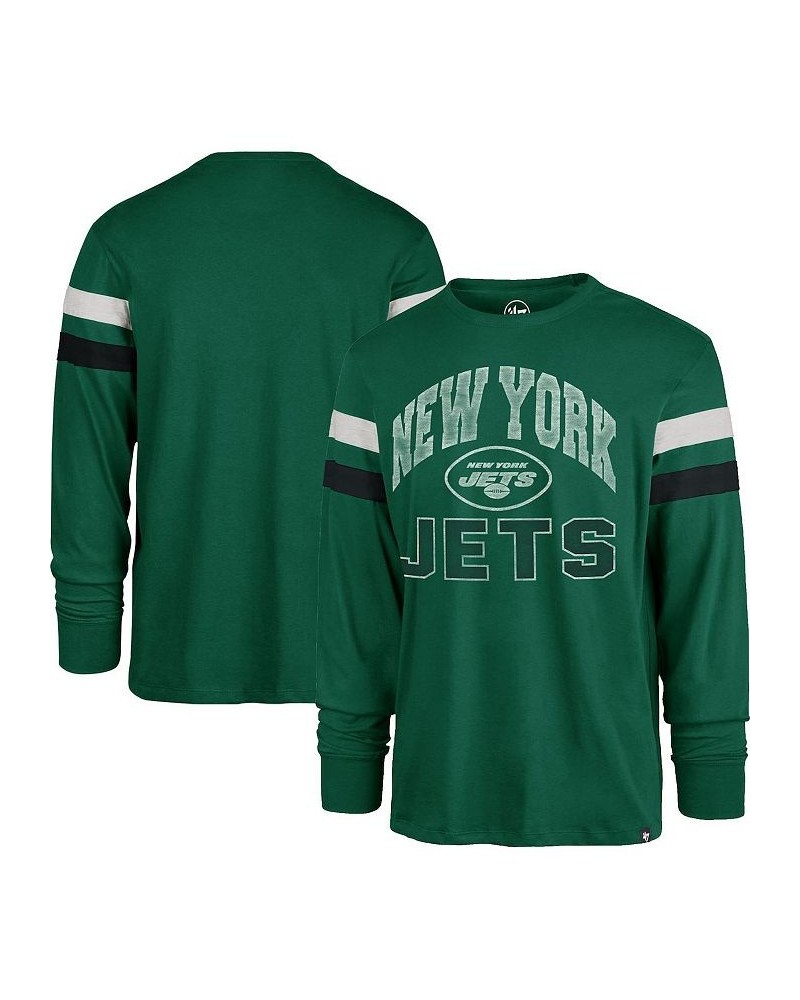 Men's Green New York Jets Irving Long Sleeve T-shirt $21.84 T-Shirts