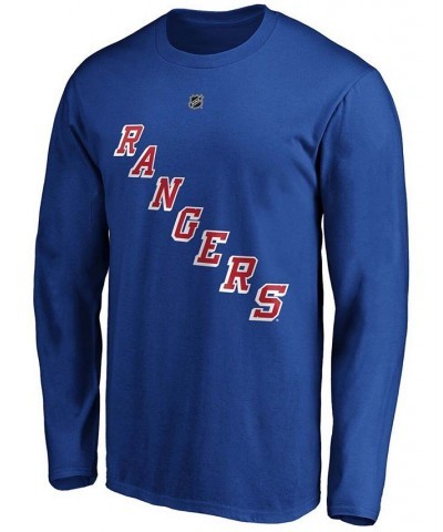 Men's Alexis Lafreniere Blue New York Rangers Authentic Stack Name Number Long Sleeve T-shirt $21.82 T-Shirts