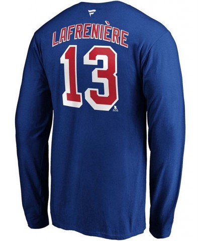 Men's Alexis Lafreniere Blue New York Rangers Authentic Stack Name Number Long Sleeve T-shirt $21.82 T-Shirts