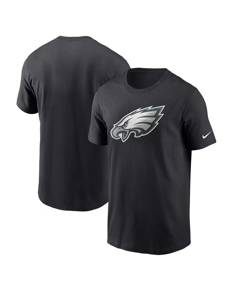 Men's Black Philadelphia Eagles Primary Logo T-shirt $20.51 T-Shirts