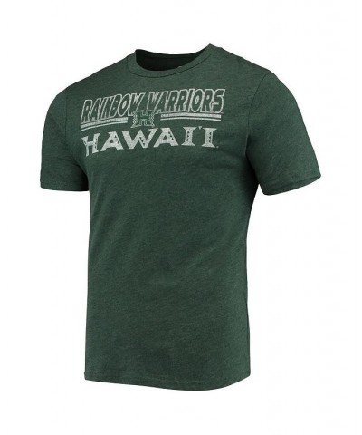 Men's Heathered Charcoal, Green Hawaii Warriors Meter T-shirt and Pants Sleep Set $30.10 Pajama