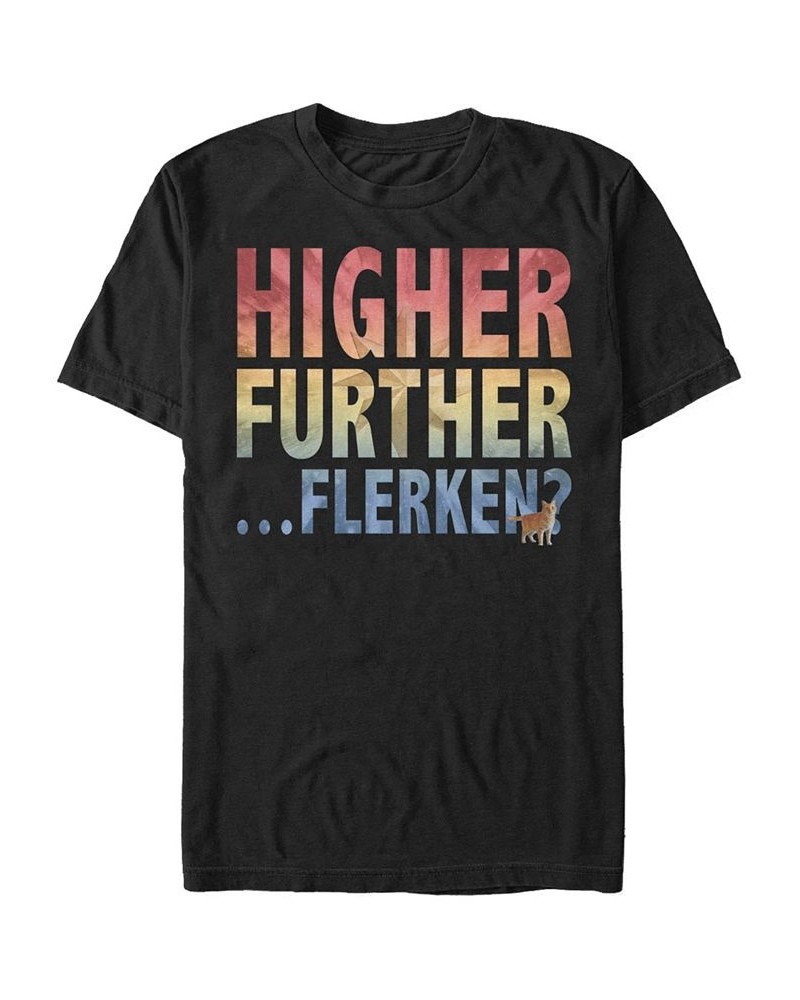 Marvel Men's Captain Marvel Goose Higher Further Flerken, Short Sleeve T-shirt Black $18.89 T-Shirts