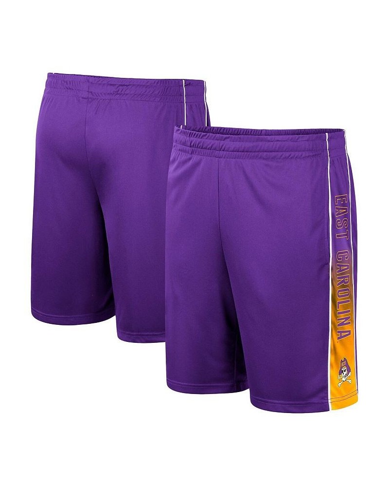 Men's Purple ECU Pirates Lazarus Shorts $20.79 Shorts