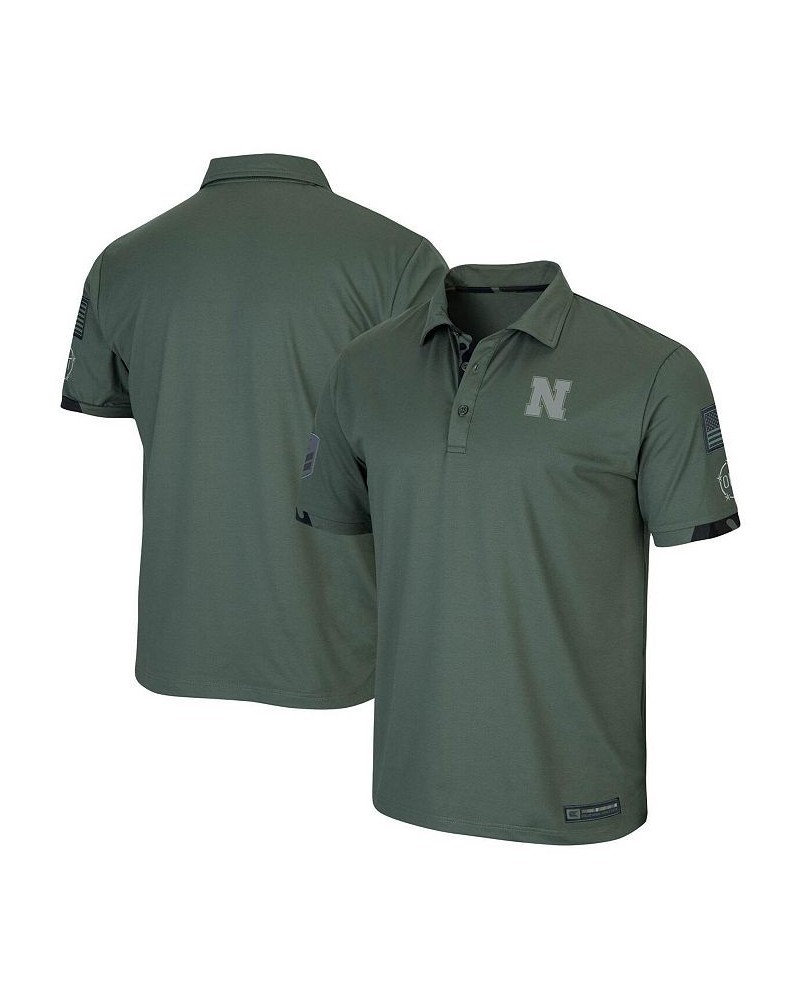 Men's Green Nebraska Huskers OHT Military-Inspired Appreciation Echo Polo Shirt $31.19 Polo Shirts