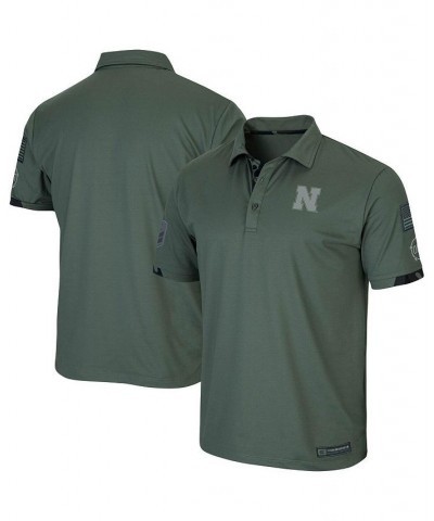 Men's Green Nebraska Huskers OHT Military-Inspired Appreciation Echo Polo Shirt $31.19 Polo Shirts