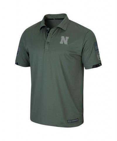 Men's Green Nebraska Huskers OHT Military-Inspired Appreciation Echo Polo Shirt $31.19 Polo Shirts