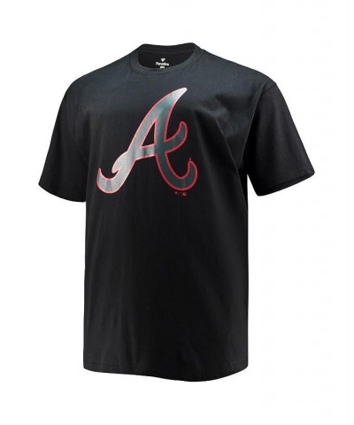 Men's Branded Ronald Acuna Jr. Black Atlanta Braves Big and Tall Wordmark Name and Number T-shirt $20.00 T-Shirts