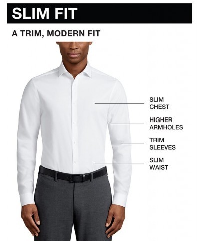 Men's TH Flex Slim Fit Wrinkle Free Stretch Twill Dress Shirt PD03 $29.93 Dress Shirts