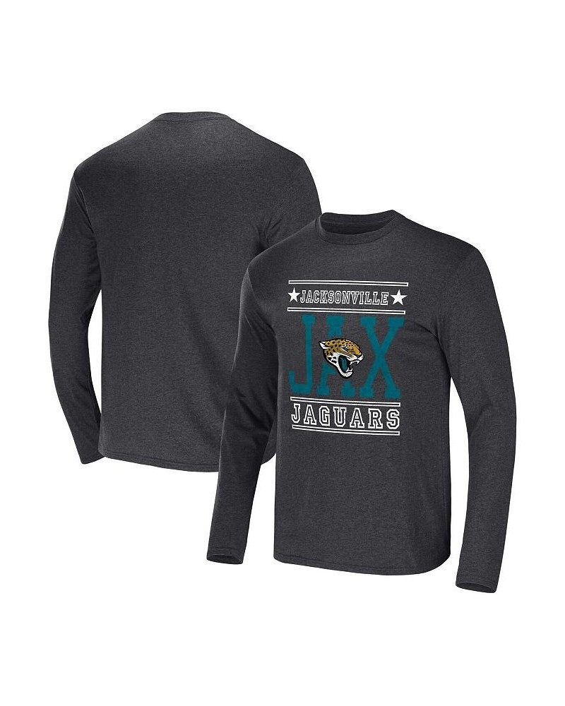 Men's NFL x Darius Rucker Collection by Heathered Charcoal Jacksonville Jaguars Long Sleeve T-shirt $20.24 T-Shirts