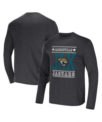 Men's NFL x Darius Rucker Collection by Heathered Charcoal Jacksonville Jaguars Long Sleeve T-shirt $20.24 T-Shirts