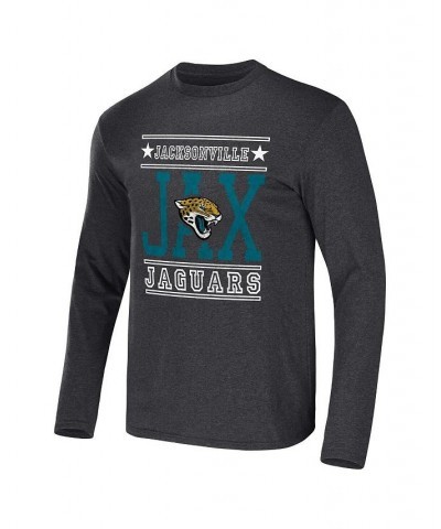 Men's NFL x Darius Rucker Collection by Heathered Charcoal Jacksonville Jaguars Long Sleeve T-shirt $20.24 T-Shirts