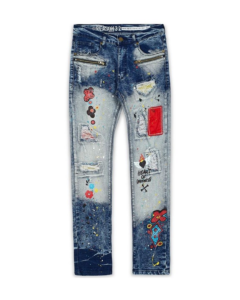 Men's Heart of Darkness Denim Jeans Blue $43.61 Jeans