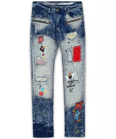 Men's Heart of Darkness Denim Jeans Blue $43.61 Jeans