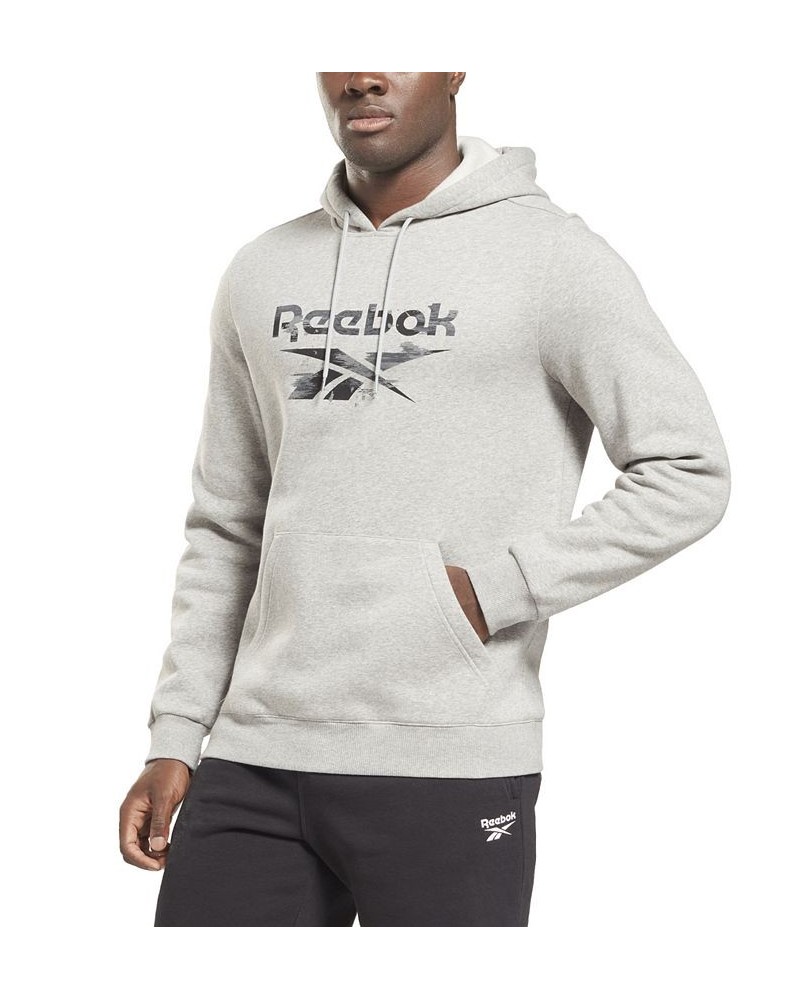 Men's Camo Logo Graphic Hoodie Gray $31.35 Sweatshirt