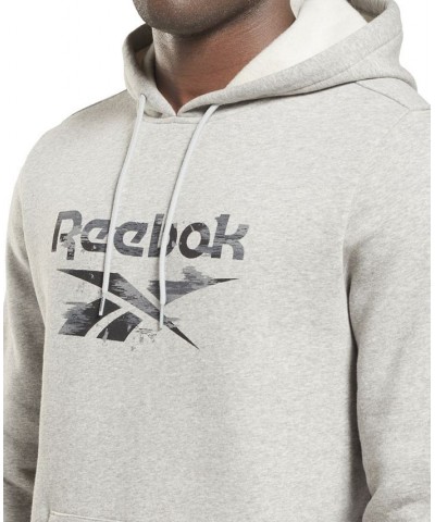 Men's Camo Logo Graphic Hoodie Gray $31.35 Sweatshirt