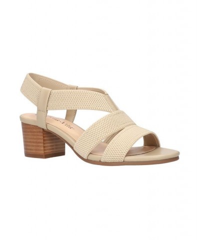 Women's Jodi Stretch Sandals Tan/Beige $32.85 Shoes