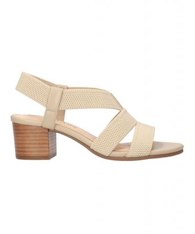 Women's Jodi Stretch Sandals Tan/Beige $32.85 Shoes