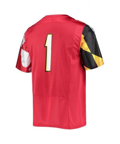 Men's 1 Red Maryland Terrapins Replica Jersey $39.90 Jersey