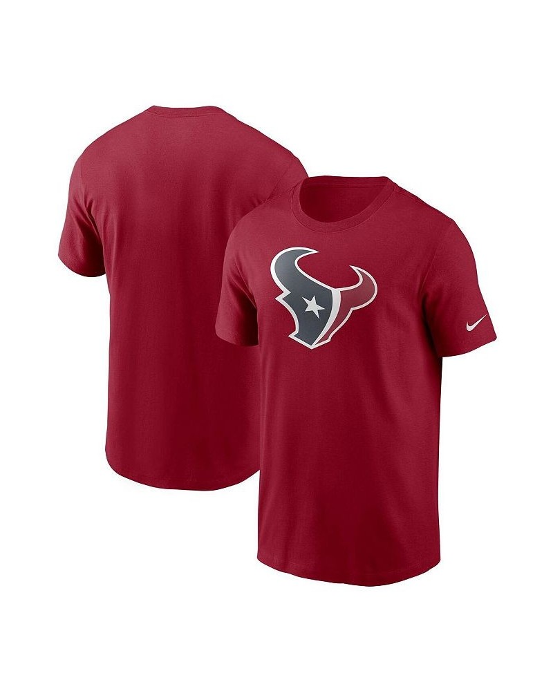 Men's Red Houston Texans Primary Logo T-shirt $25.19 T-Shirts