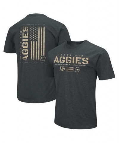 Men's Heathered Black Texas A M Aggies OHT Military-Inspired Appreciation Flag 2.0 T-shirt $25.64 T-Shirts