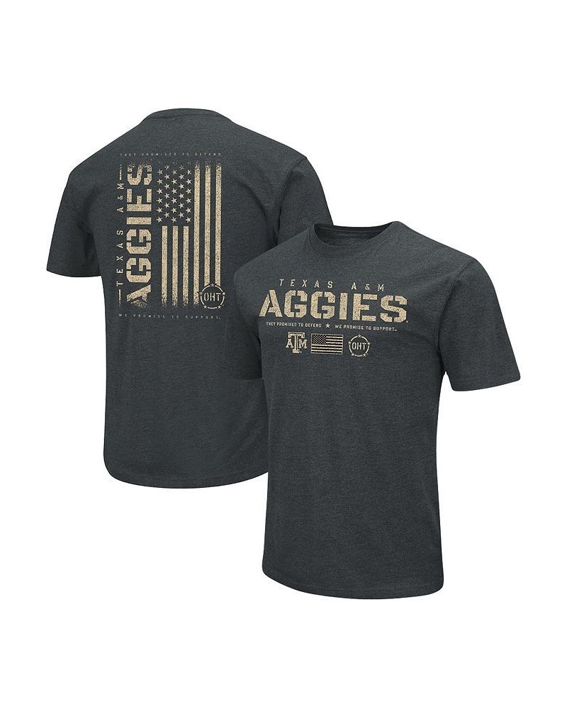 Men's Heathered Black Texas A M Aggies OHT Military-Inspired Appreciation Flag 2.0 T-shirt $25.64 T-Shirts