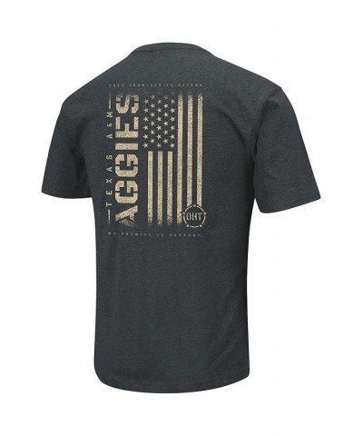 Men's Heathered Black Texas A M Aggies OHT Military-Inspired Appreciation Flag 2.0 T-shirt $25.64 T-Shirts