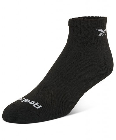 Men's 6-Pk. 1/2 Terry Performance Quarter Socks Black $10.56 Socks